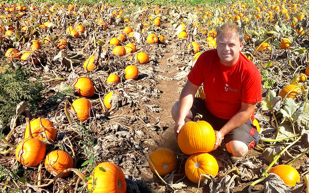 Pan Rudolf Starý nás provedl po dýňových polích