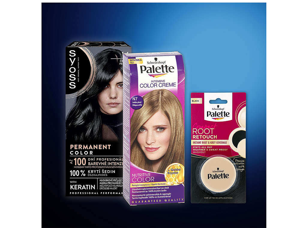 Barvy na vlasy - různé druhy