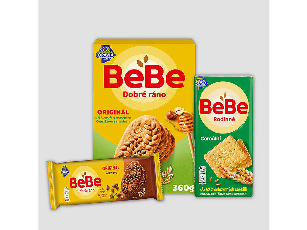 Sušenky značky Bebe Dobré ráno