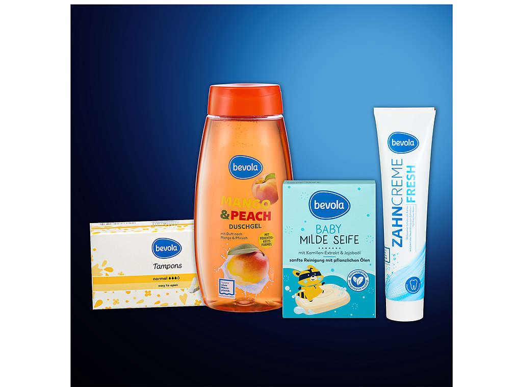 Výrobky značky Bevola - různé druhy