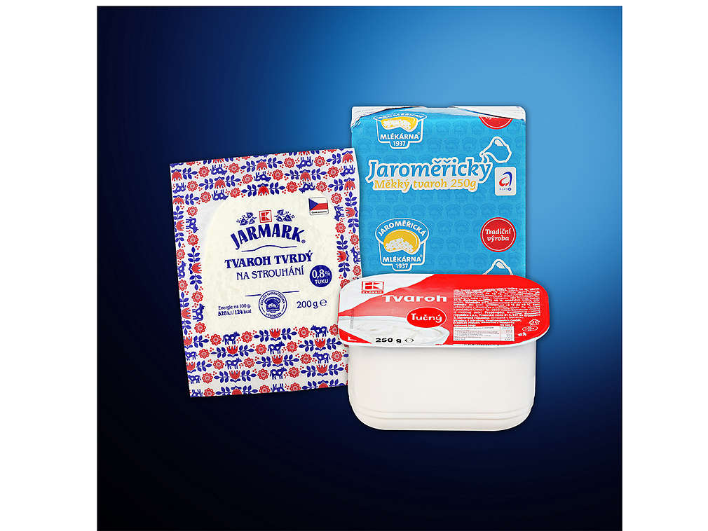 Bílé tvarohy - různé druhy