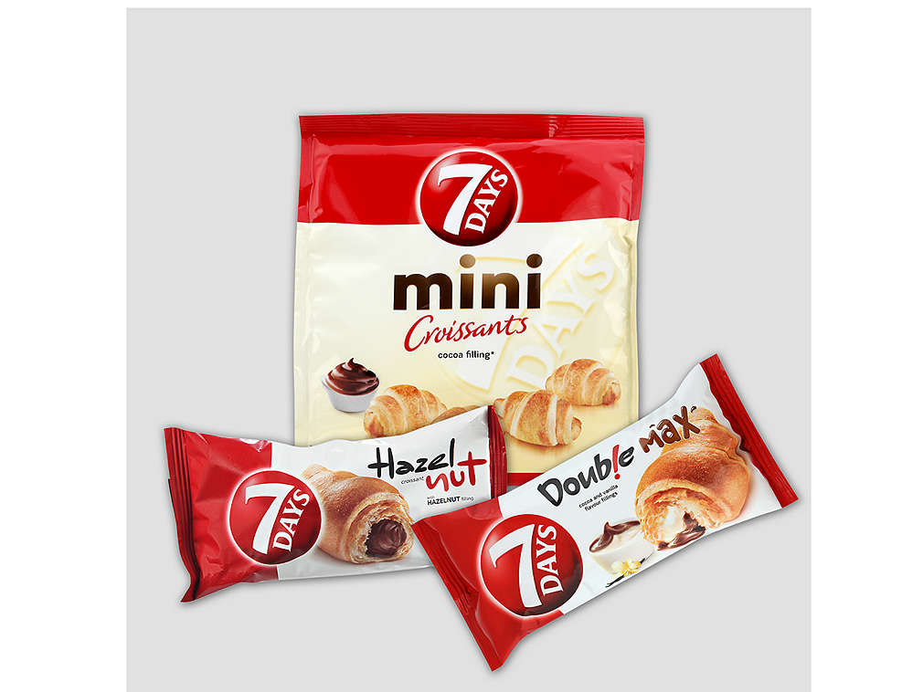 Croissanty značky 7Days - různé druhy