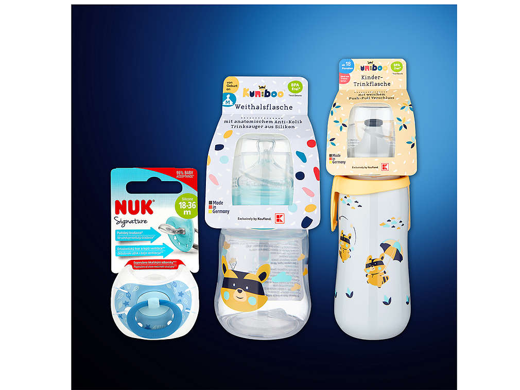 Dětské dudlíky a lahvičky - různé druhy