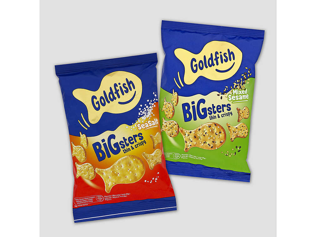 Slané snacky značky Goldfish
