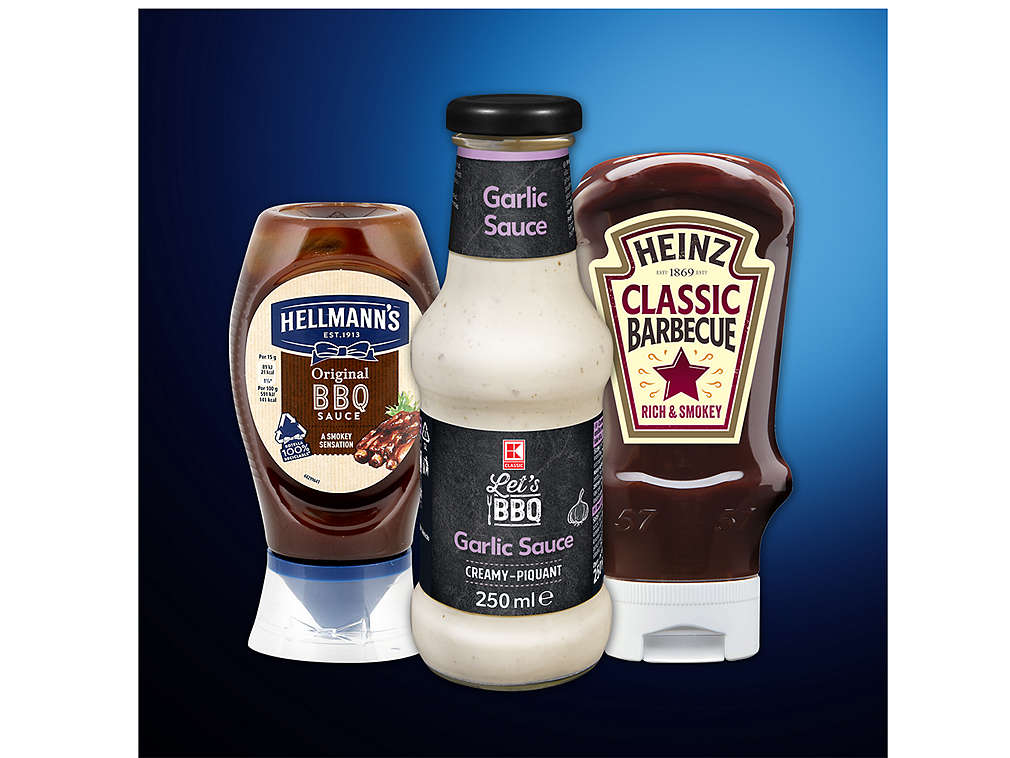 Grilovací omáčky a dresinky - různé druhy