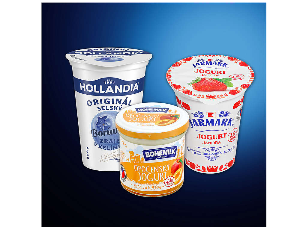 Jogurty s příchutí - různé druhy