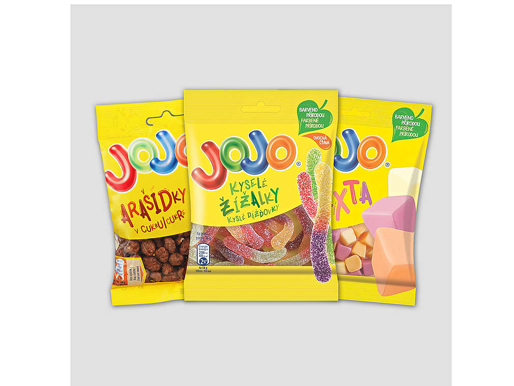 Bonbóny značky JoJo - různé druhy