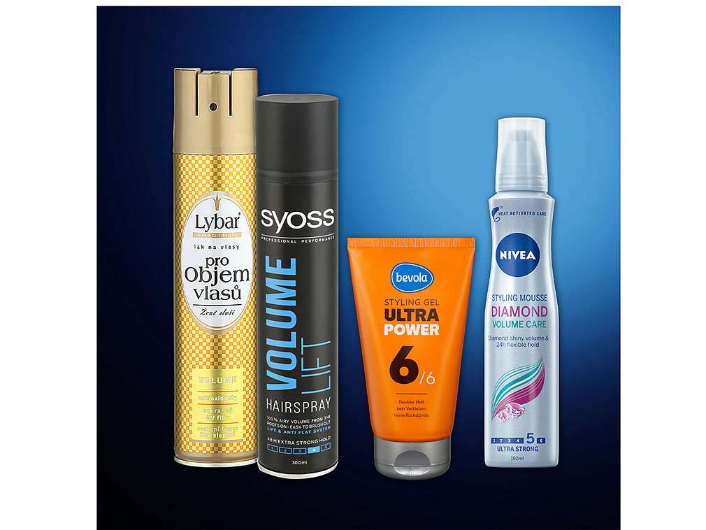 Laky, gely a tužidla na vlasy - různé druhy