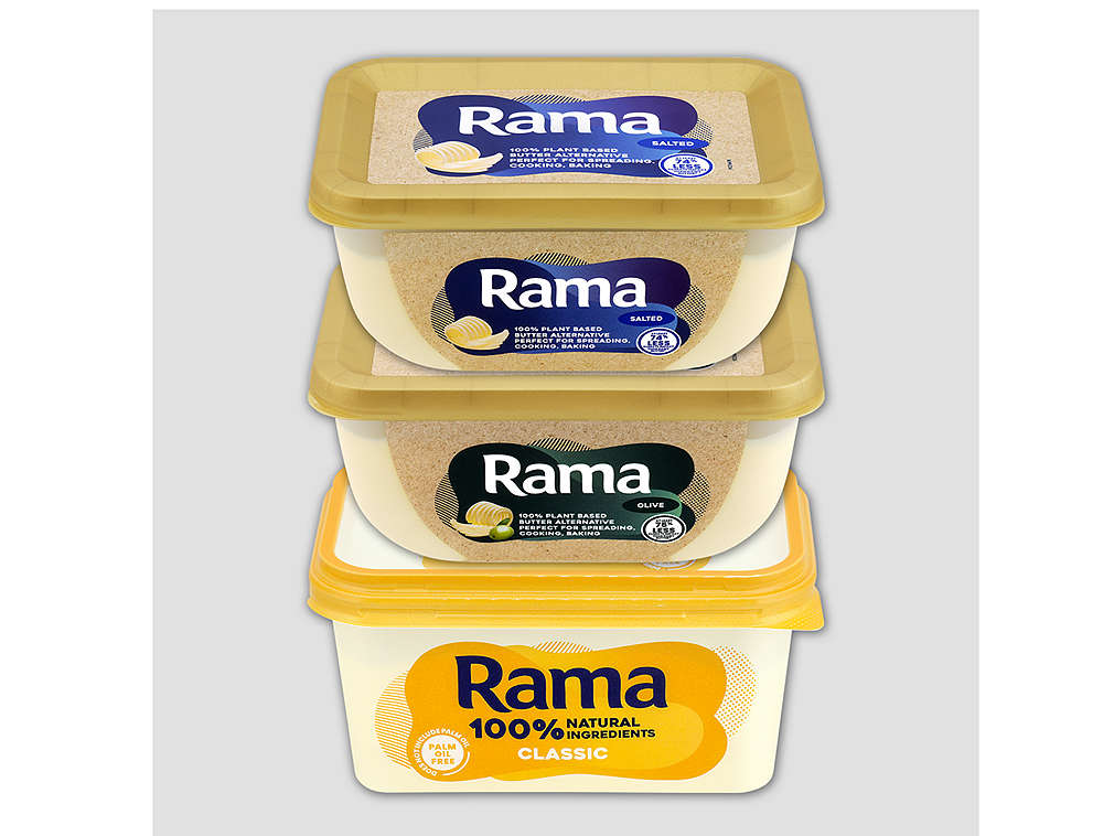 Margaríny značky Rama - různé druhy