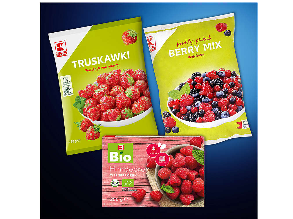 Mražené ovoce - různé druhy