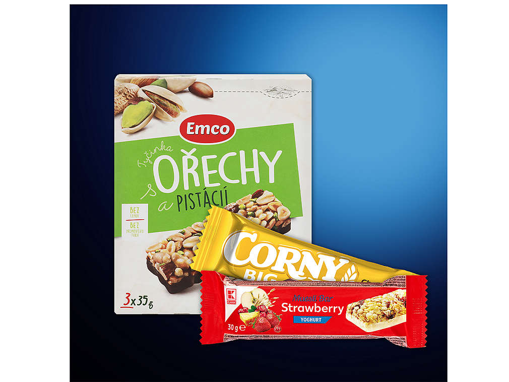 Müsli tyčinky - různé druhy