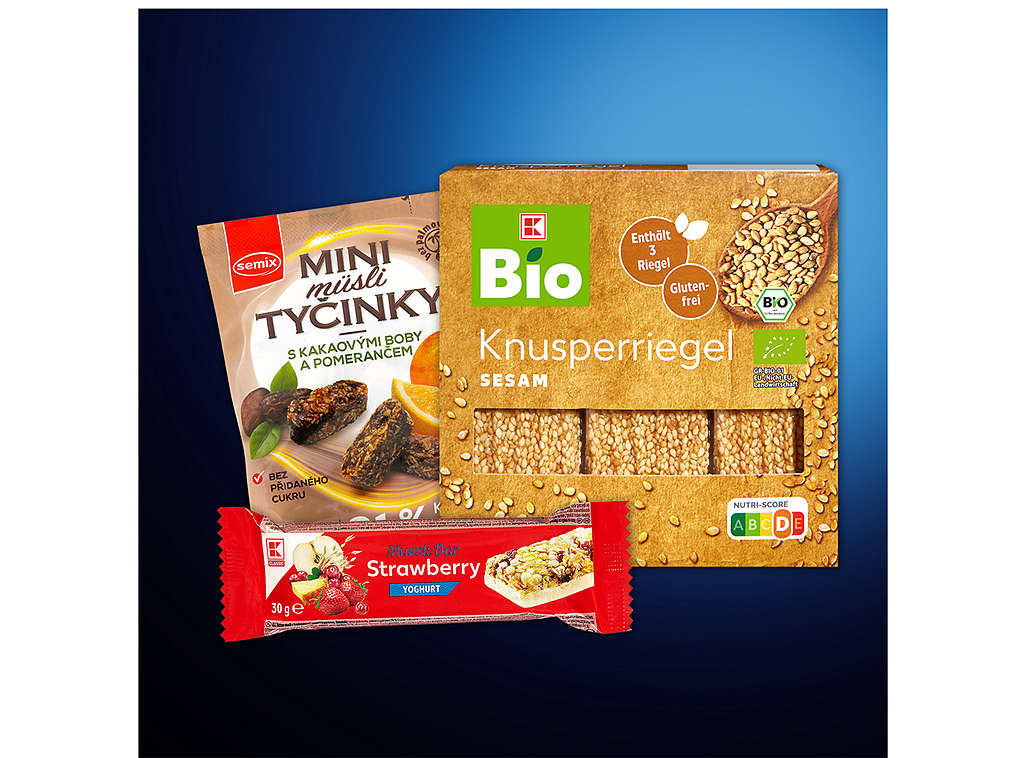 Müsli tyčinky - různé druhy