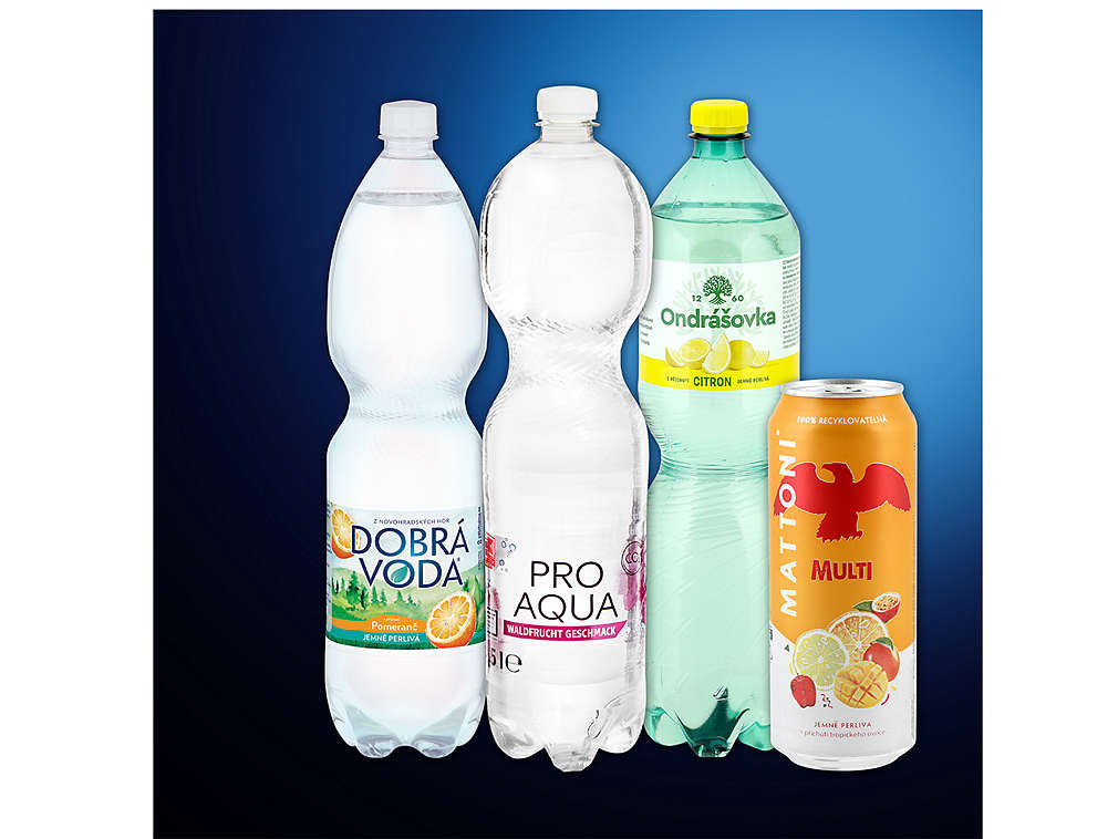 Ochucené vody - různé druhy