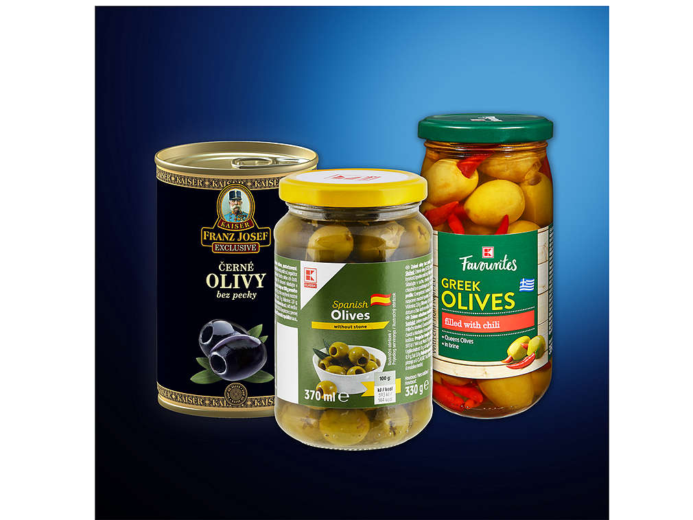 Olivy - různé druhy