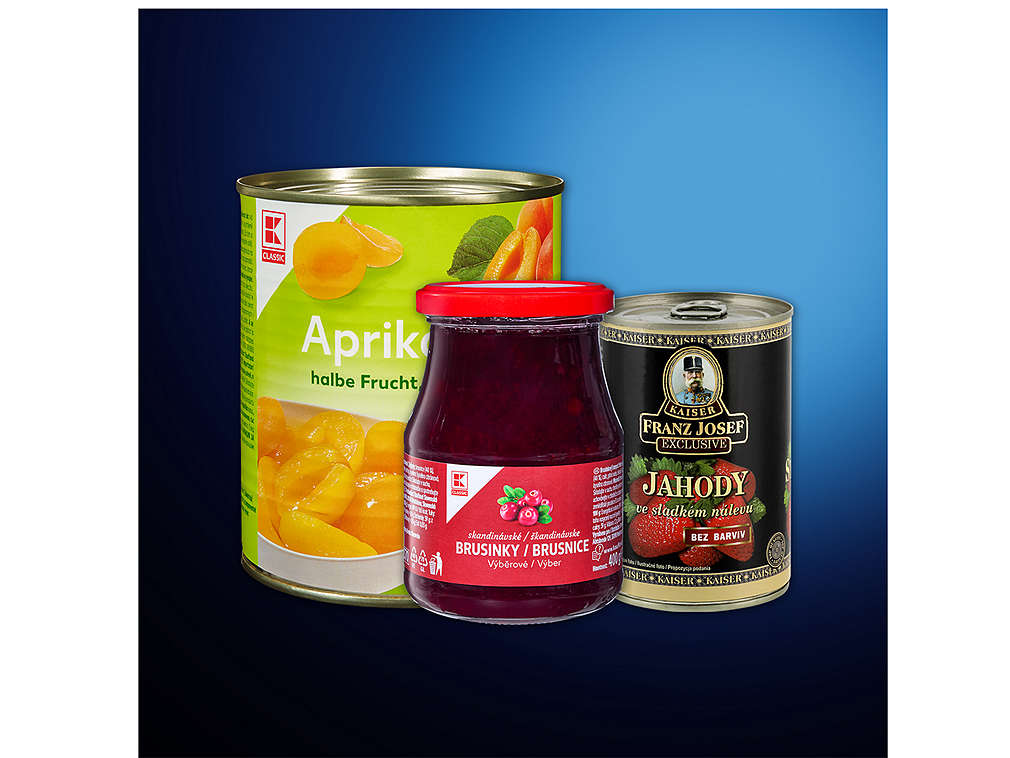 Ovocné kompoty - různé druhy