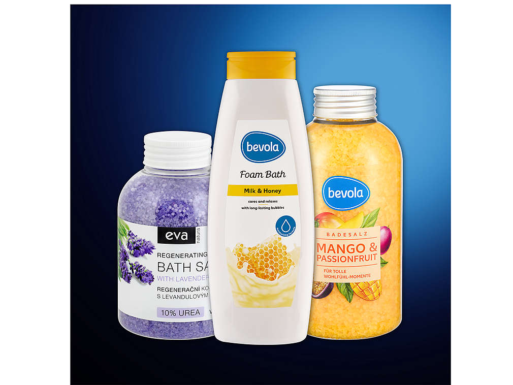 Pěny a soli do koupele - různé druhy