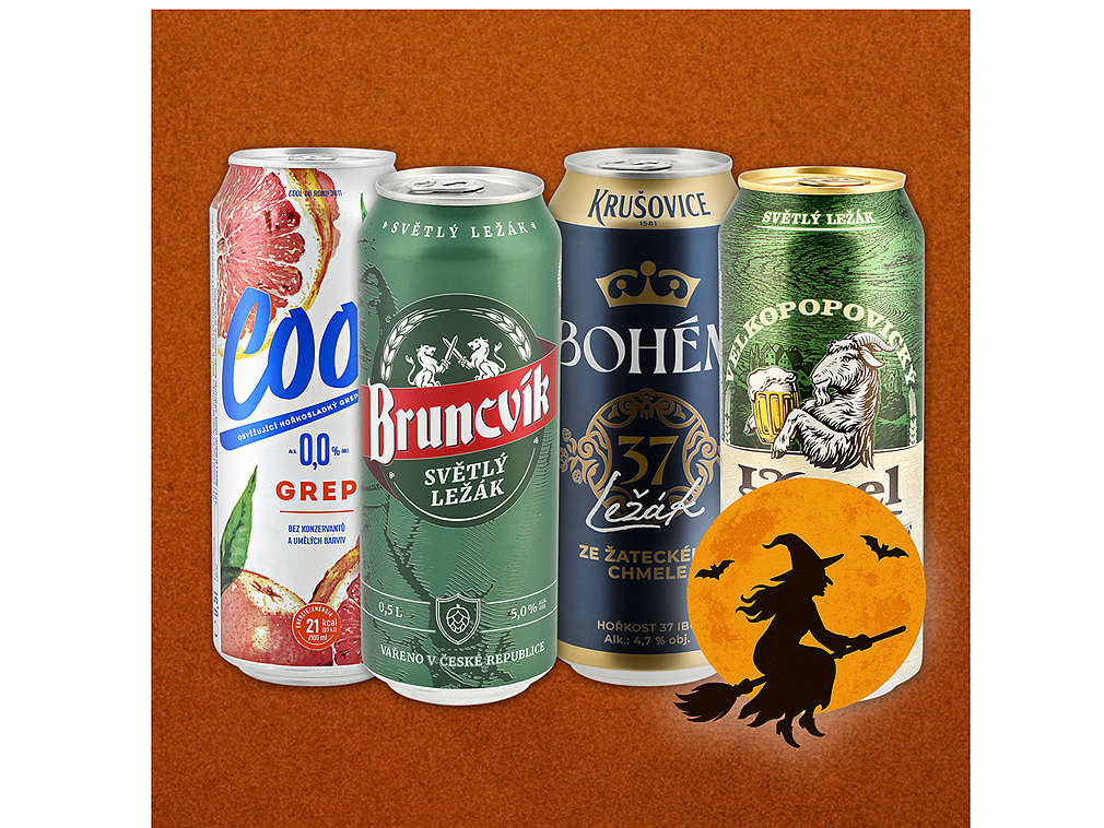 Plechovková piva - různé druhy