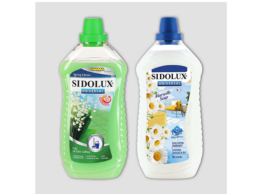 Produkty značky Sidolux - různé druhy