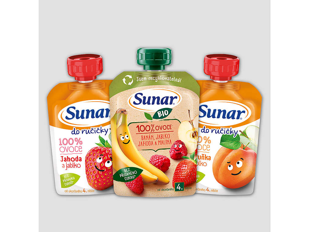 Ovocné kapsičky značky Sunar