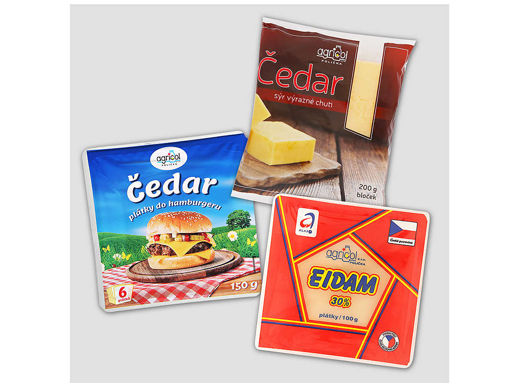 Sýry značky Agricol - různé druhy