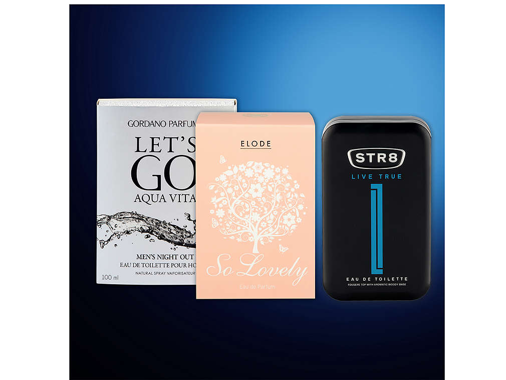 Toaletní vody - různé druhy