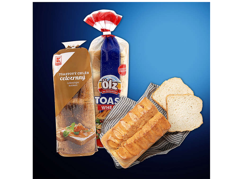 Toustové chleby - různé druhy