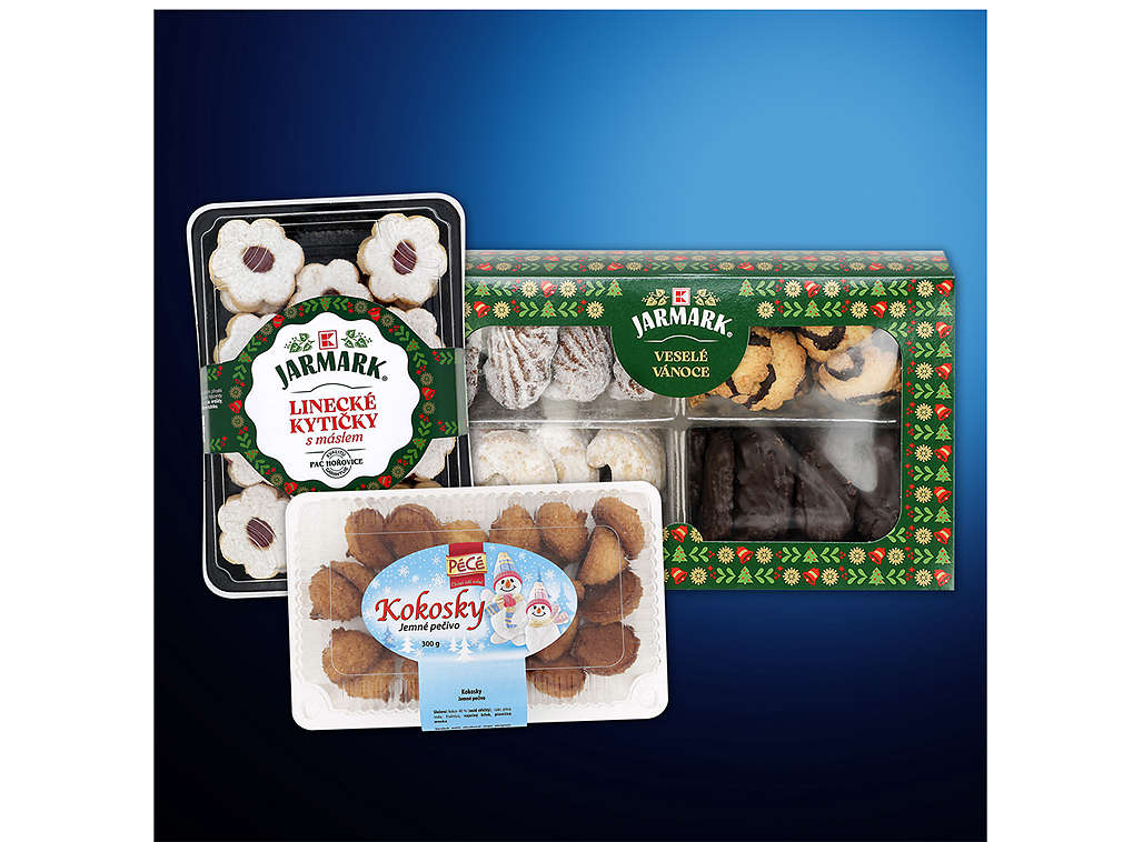 Balené cukroví - různé druhy