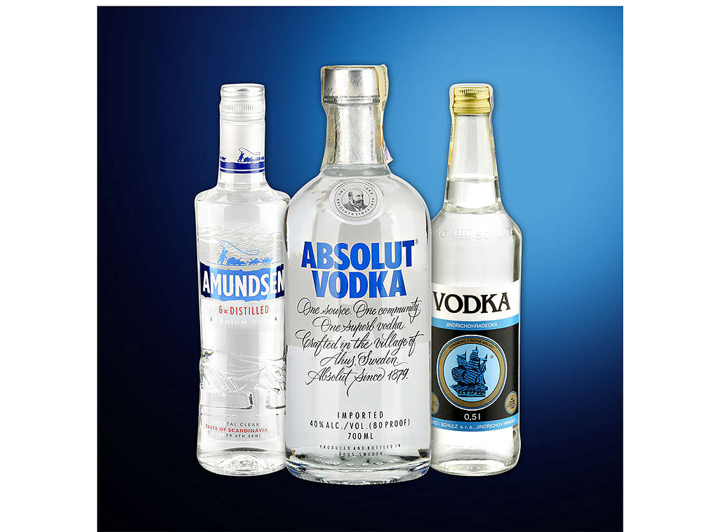 Vodky - různé druhy