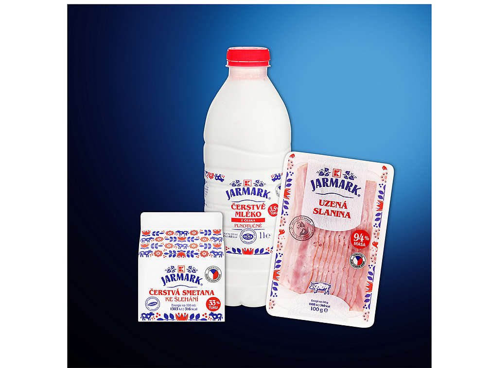 Výrobky značky K-Jarmark - různé druhy