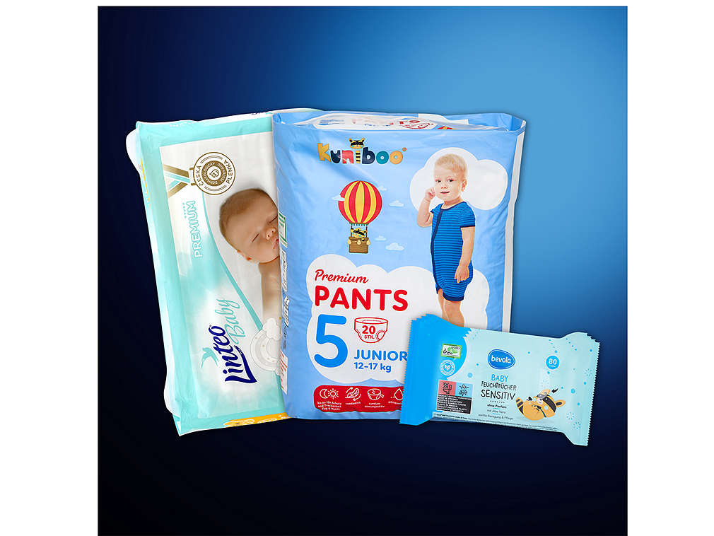 Dětské pleny, pantsy a vlhčené ubrousky - různé druhy