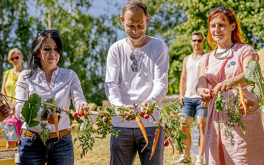 Slavnostní otevření komunitní zahrady Kobylisy - Malý Klín