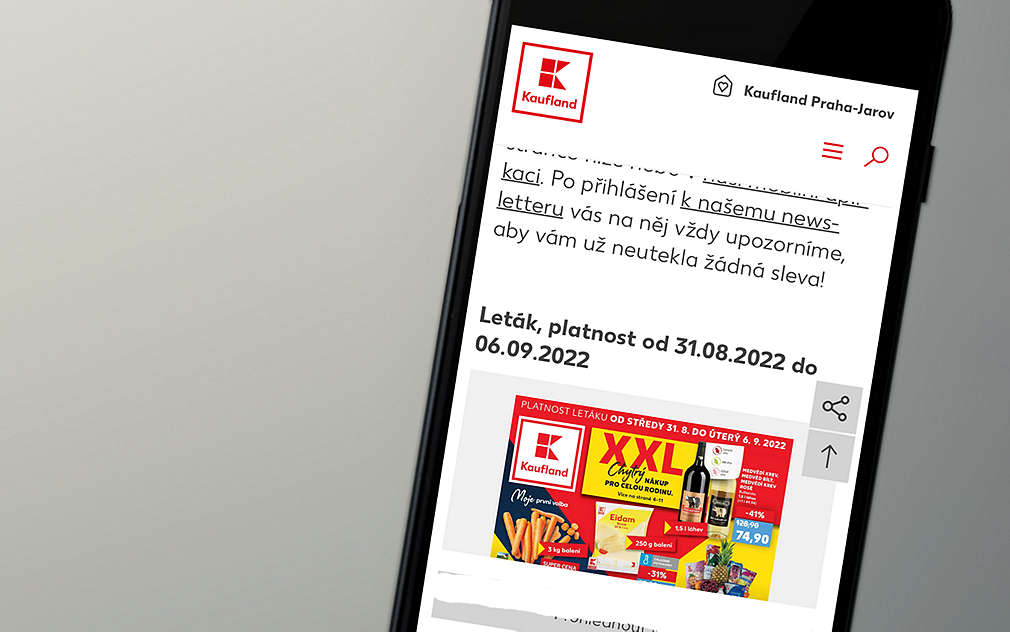 Bavte se na WiFi po celou dobu nákupu v Kauflandu.