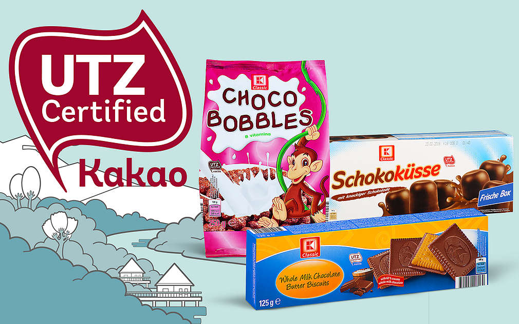 Výrobky K-Classic z certifikovaného kakaa UTZ