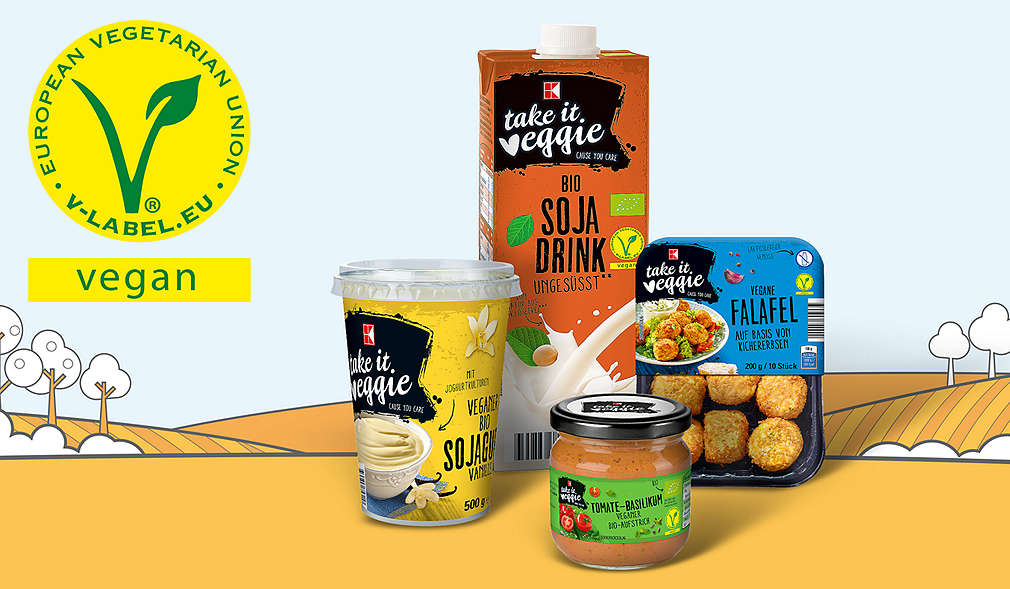 K-take it veggie produkty v sortimentu Kauflandu