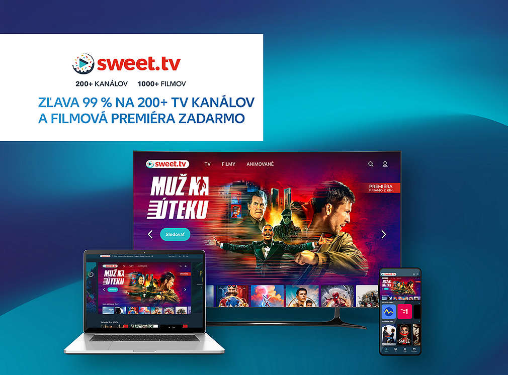 Užite si atmosféru kina priamo u vás doma so SWEET.TV