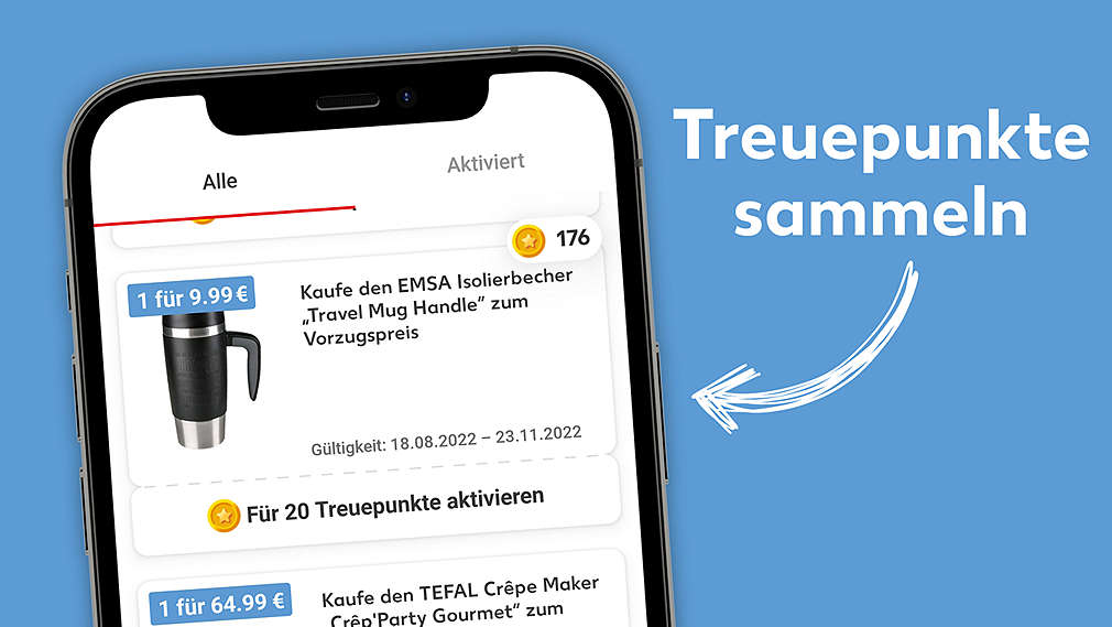 Treuepunkte sammeln in der Kaufland-App