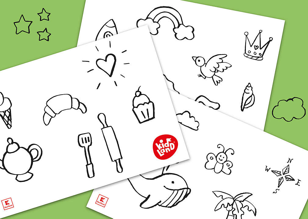 Illustration Kidland®-Malvorlagen