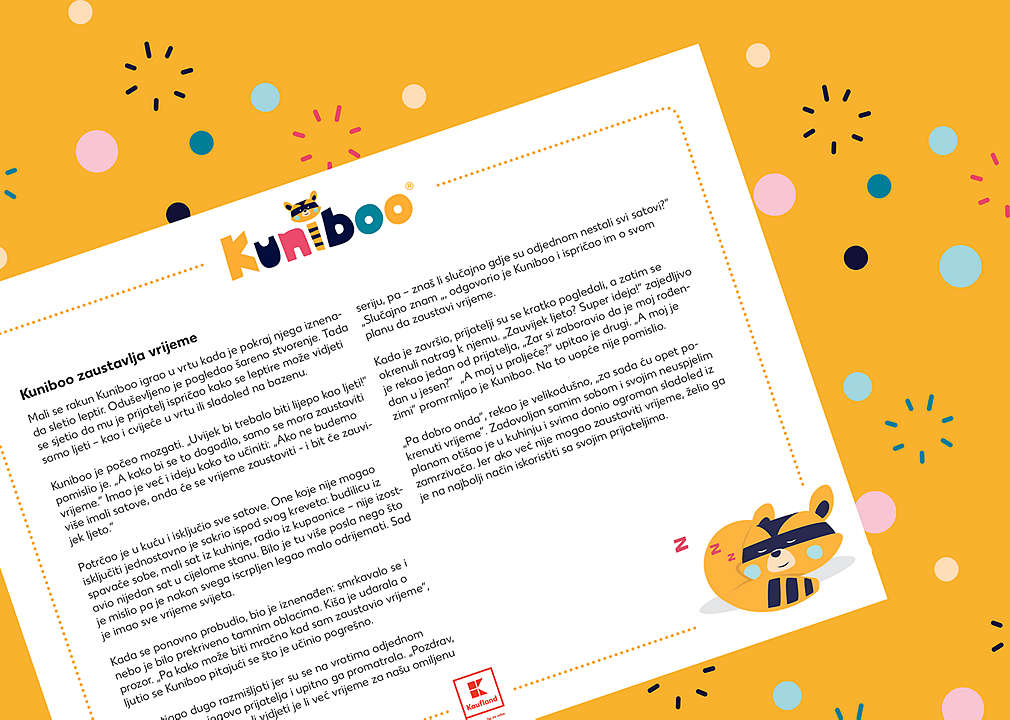 Kuniboo Kaufland priča za laku noć