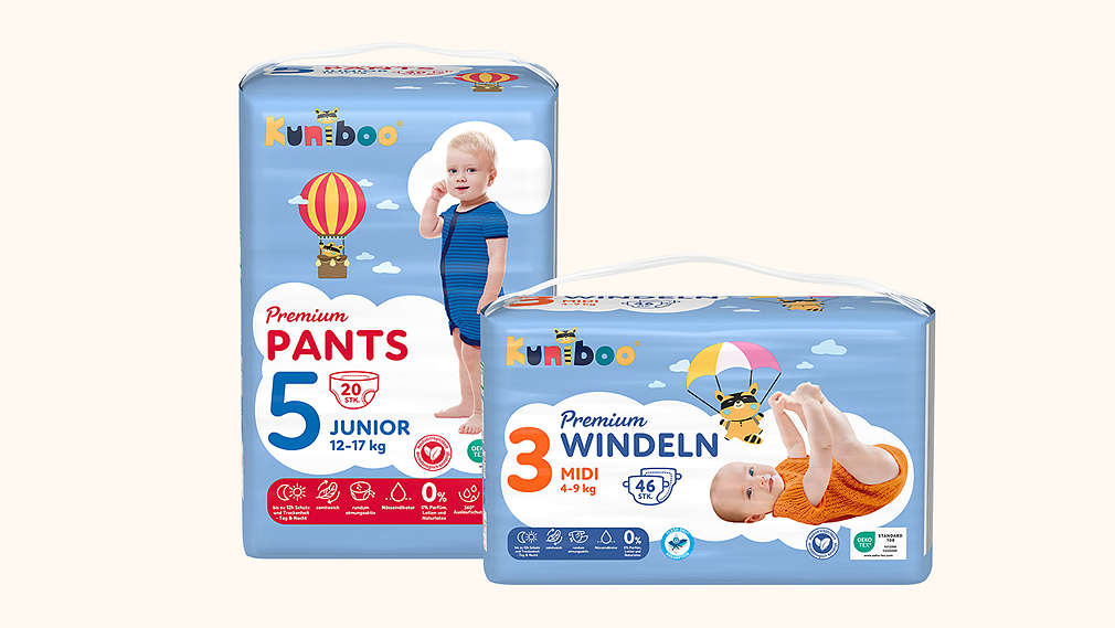 Produktrange von Windeln von KUNIBOO®
