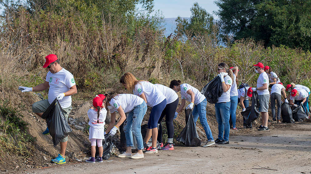 Отбор Kaufland по време на чистенето