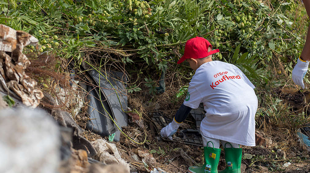 Отбор Kaufland по време на чистенето