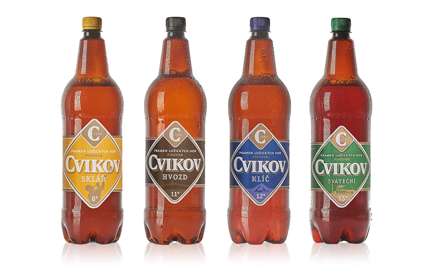 Pivo Cvikov, různé druhy
