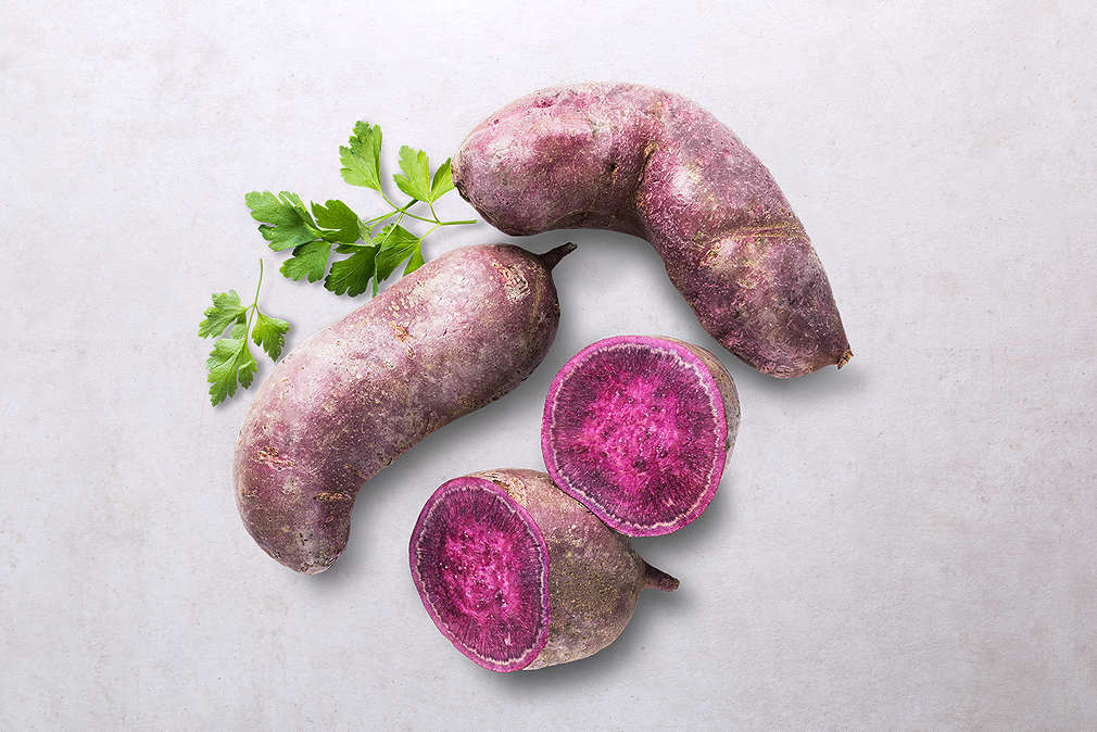 Abbildung: violette Süßkartoffel