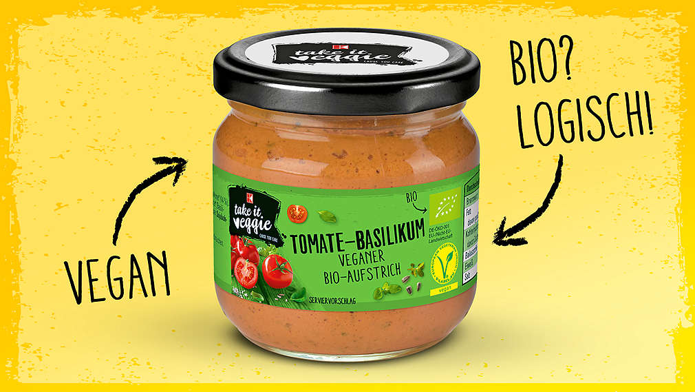 K-take it veggie Brotaufstrich; Vegan, Bio? Logisch!