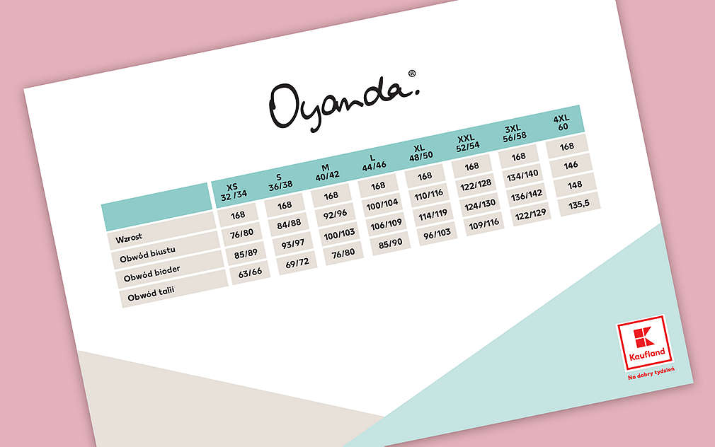 Größentabelle Oyanda®