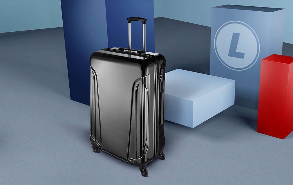 Veľkosti kufrov: Kufor s tvrdým plášťom vo veľkosti L