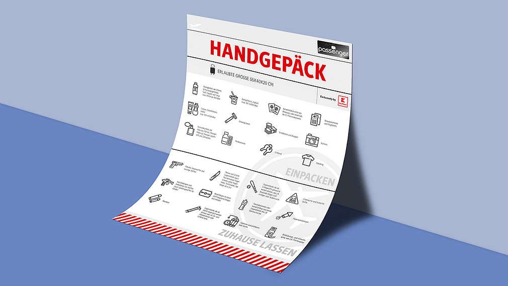 Reisecheckliste bei Kaufland: Handgepäck