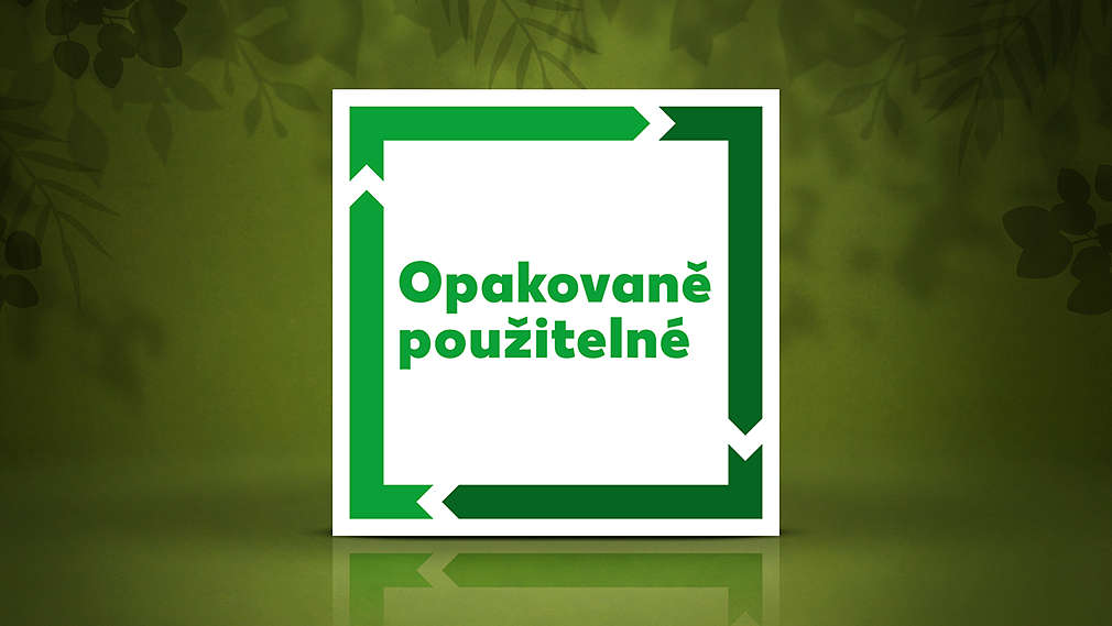 Logo „Opakovaně použitelné" 