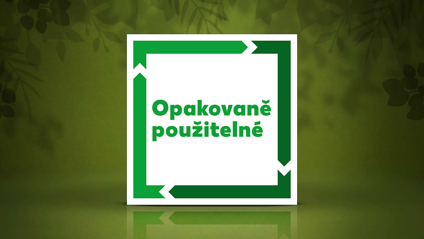 Logo „Opakovaně použitelné" 