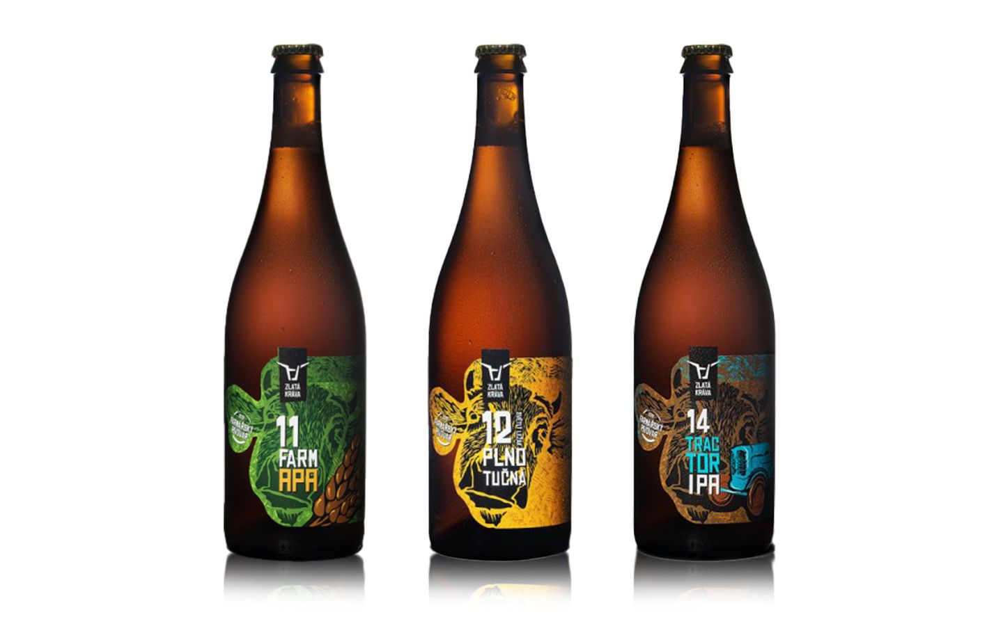 Piva Zlatá kráva, různé druhy